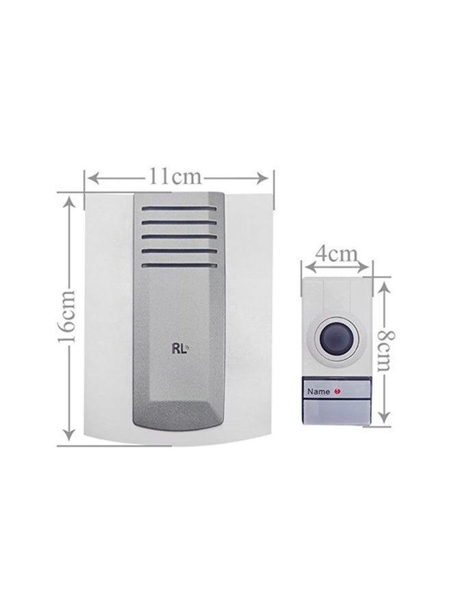 آر إل طقم جرس باب لاسلكي RL-3971 مع 16 نغمة، مدى يصل إلى 120 مترًا، مليون رمز أمان، تركيب سهل وسريع، يعمل بالبطارية، مناسب للمنزل والمكتب والحديقة - Image 2